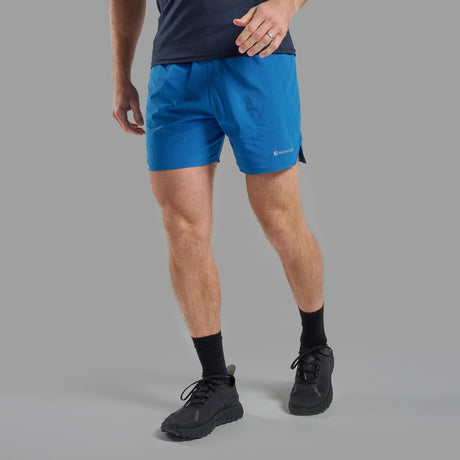 Neptune Blue Montane Men's Jetstream 5" Trail Running Shorts Front