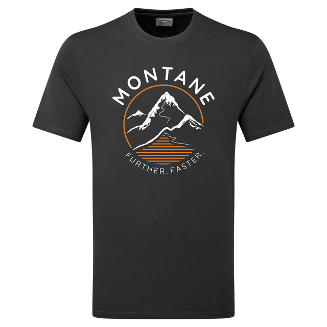 Montane Men's Curiosity Logo T-Shirt - Midnight Grey