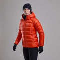 Tigerlily Montane Women's Anti-Freeze XT Hooded Down Jacket Model Front