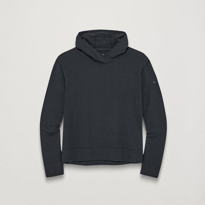 Black Montane Women's Alhena Merino Blend Hoodie Front FALHOBLA
