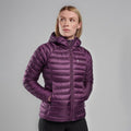 Saskatoon Berry Montane Women's Anti-Freeze Hooded Down Jacket Model 3