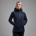 Eclipse Blue Montane Women's Cetus Lite Waterproof Jacket Model 3