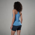 Cornflower Montane Women's Dart Vest Model Back FDAVECOR