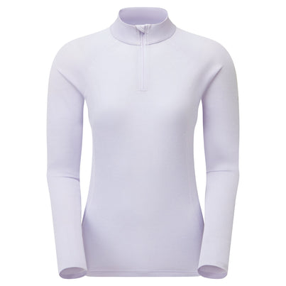 Lilac Haze Montane Women's Dart Zip Neck T-Shirt Front