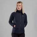 Eclipse Blue Montane Women's Fireball Hooded Insulated Jacket Model 3