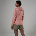 Pink Clay Montane Women's Featherlite Hooded Windproof Jacket Model Back