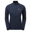 Eclipse Blue Montane Women's Featherlite Windproof Jacket Front FFLJKECL