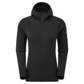 Black Montane Women's Fury Hooded Fleece Jacket Front