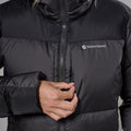 Midnight Grey Montane Women's Glacium Hooded Down Jacket Model 4 FGLAHMNG