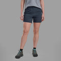 Eclipse Blue Montane Women's Genoa Lite Shorts Model Front