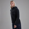 Black Montane Women's Khamsin Hooded Softshell Jacket Model 5