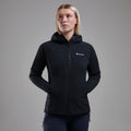 Black Montane Women's Khamsin Hooded Softshell Jacket Model 9