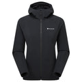 Black Montane Women's Khamsin Hooded Softshell Jacket Front