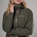 Moss Montane Women's Norste Waterproof Jacket Model 5