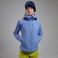 Cornflower Montane Women's Nordes Hooded Softshell Jacket Model 8