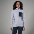 Lilac Haze Montane Women's Protium CP Hooded Fleece Jacket Model Front
