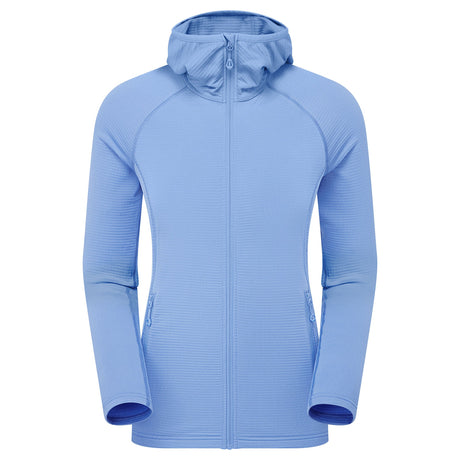 Cornflower Montane Women's Protium Lite Hooded Fleece Jacket Front FPOLHCOR