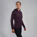 Mulberry Montane Women's Protium Lite Hooded Fleece Jacket Model Front