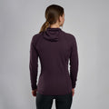 Mulberry Montane Women's Protium Lite Hooded Fleece Jacket Model Back