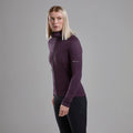 Mulberry Montane Women's Protium Hooded Fleece Jacket Model Front