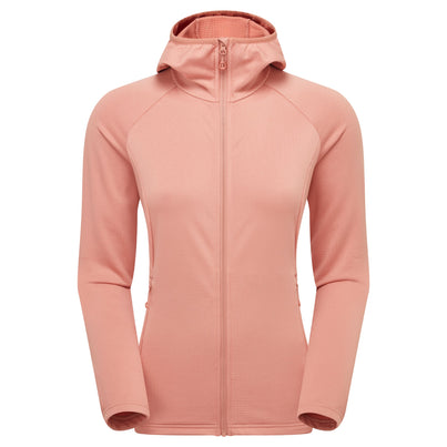 Pink Clay Montane Women's Protium Hooded Fleece Jacket Front