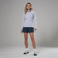 Lilac Haze Montane Women's Protium Lite Pull On Fleece Model 3