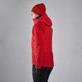 Adrenaline Red Montane Women's Phase XPD Waterproof Jacket Model Back