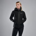 Black Montane Women's Spirit Waterproof Jacket Model 3