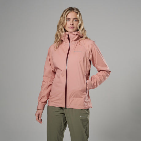 Pink Clay Montane Women's Vortic Waterproof Jacket Front