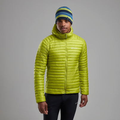 Citrus Spring Montane Men's Alpine 850 Nano Hooded Down Jacket Front