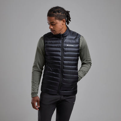 Black Montane Men's Anti-Freeze Down Gilet Front