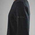 Black Montane Men's Alhena Long Sleeve Merino Blend T-Shirt Model 4
