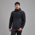 Midnight Grey Montane Men's Caldus XT Hooded Fleece Jacket Model Front