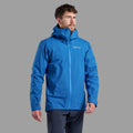 Neptune Blue Montane Men's Cetus Waterproof Jacket Model Front