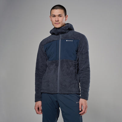 Dark Sky Montane Men's Caldus XT 2.0 Hooded Fleece Jacket Front MCXTHDAS