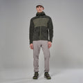 Moss Montane Men's Caldus XT 2.0 Hooded Fleece Jacket Model 3 MCXTHMOS