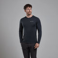 Black Montane Men's Dart Long Sleeve T-Shirt Model Front