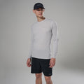 Platinum Montane Men's Dart Nano Long Sleeve T-Shirt Model Front MDNLSPLA