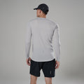 Platinum Montane Men's Dart Nano Long Sleeve T-Shirt Model Back MDNLSPLA