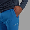 Neptune Blue Montane Men's Dynamic Nano Pants Model 4