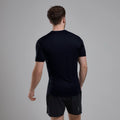 Black Montane Men's Dart Nano Reg Fit T-Shirt Model Back MDNTRBLA