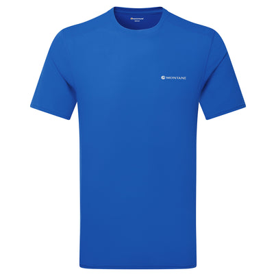 Neptune Blue Montane Men's Dart Nano Reg Fit T-Shirt Front MDNTRNEP