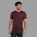 Dark Garnet Montane Men's Dart T-Shirt Model Front