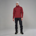 Dark Maple Montane Men's Dura XT Hooded Fleece Jacket Model 3 MDXTHDAM