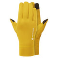 Ginkgo Gold Montane Dart XT Thermal Liner Gloves Front MDXTLGIN