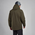 Oak Green Montane Men's Fireball XT Hooded Insulated Jacket Model Back