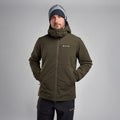 Oak Green Montane Men's Fireball XT Hooded Insulated Jacket Model 3