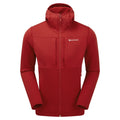 Acer Red Montane Men's Fury XT Hooded Fleece Jacket Front