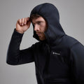 Black Montane Men's Fury XT Hooded Fleece Jacket Model 3