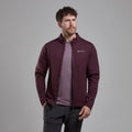 Dark Garnet Montane Men's Fury Fleece Jacket Model Front